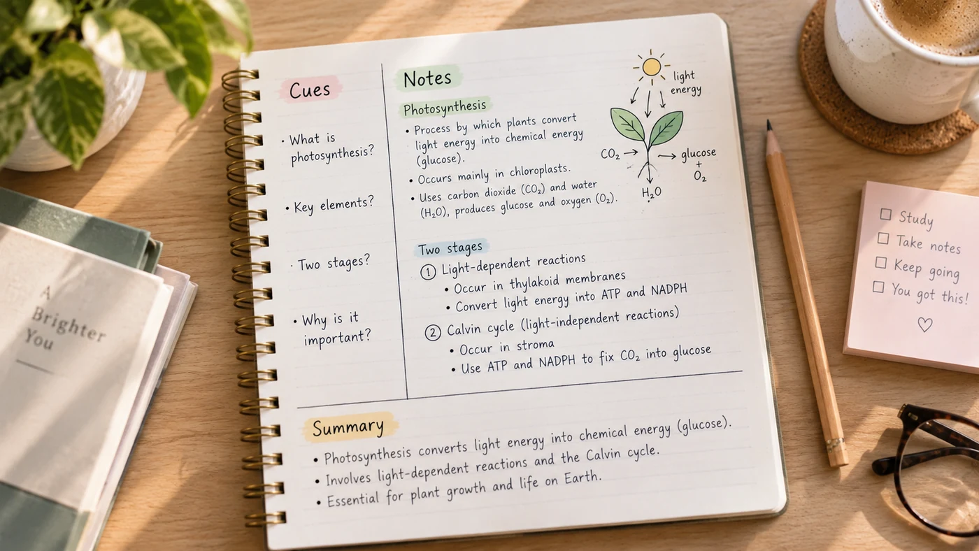 A Free Cornell Notes Page You Can Copy or Print