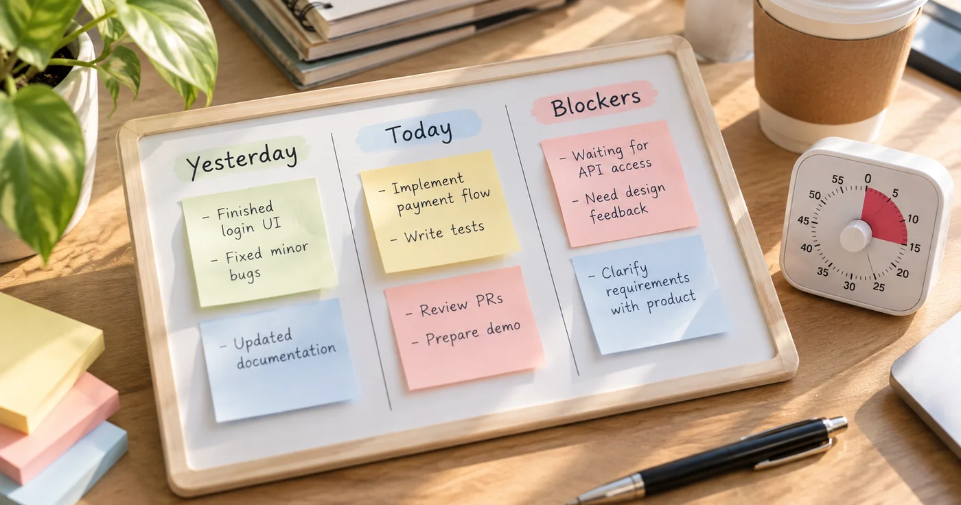 Daily Standup Template for Clear Team Updates