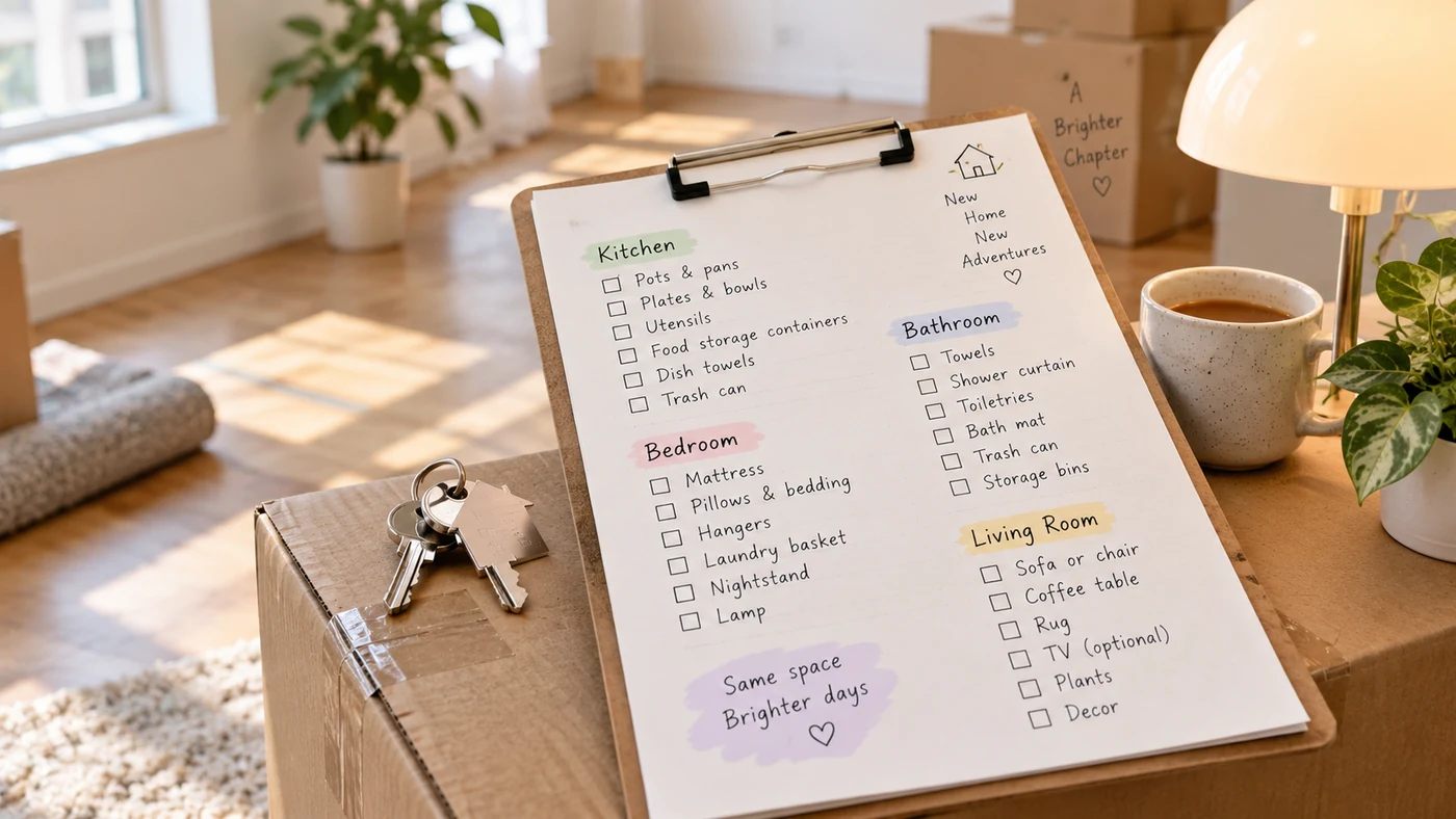 Your First Apartment Checklist, Sorted by Priority