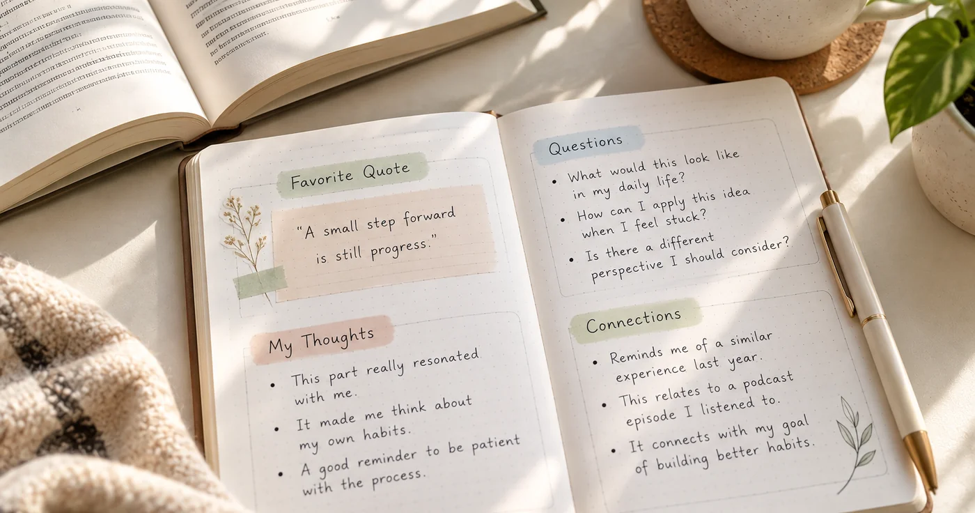 How to Keep a Reading Journal That Feels Personal