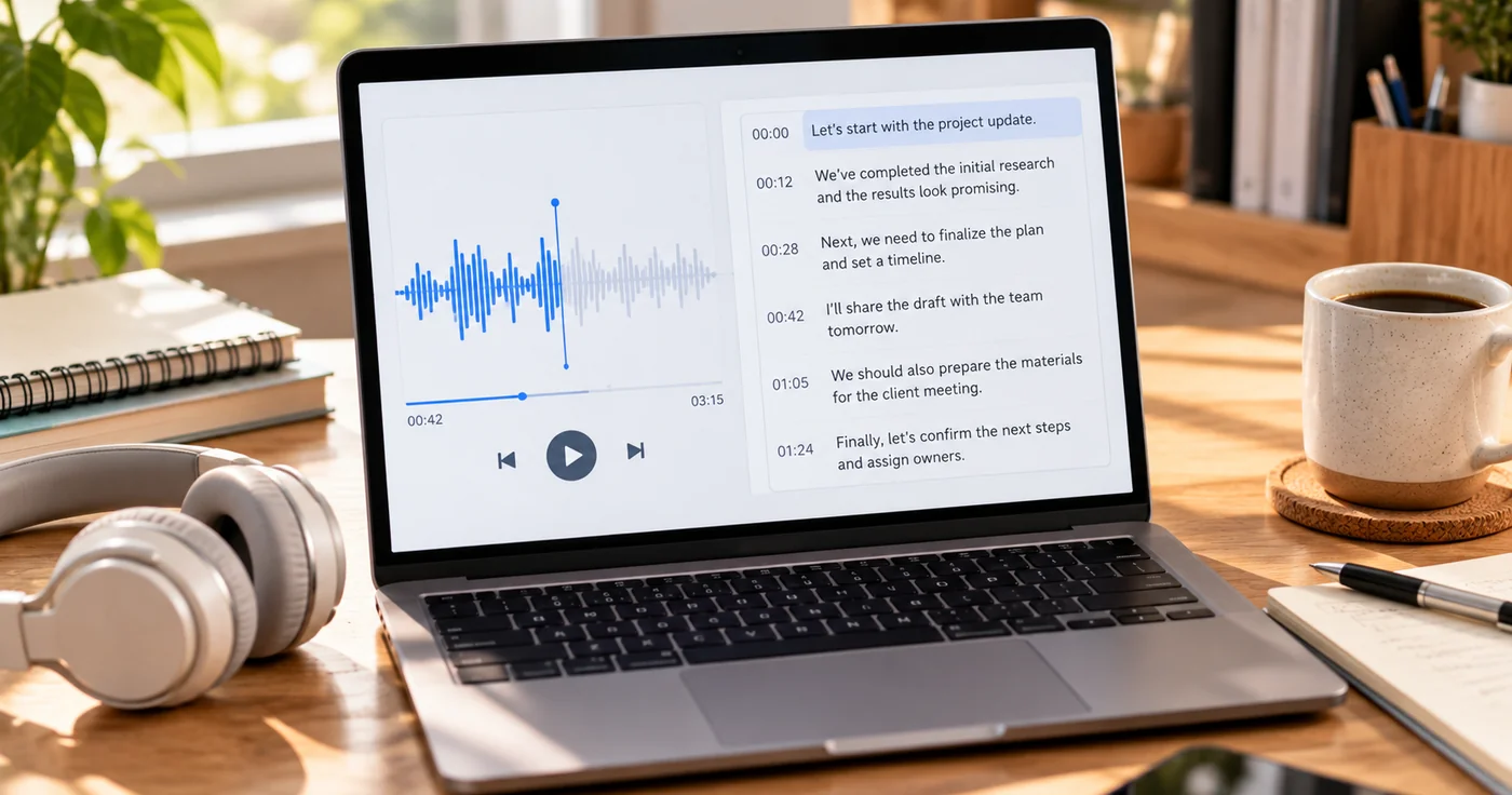 How to Transcribe a Voice Memo Into Useful Notes