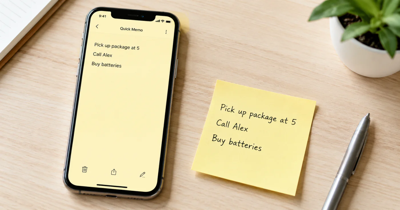 How to Write a Memo and Capture Quick Notes
