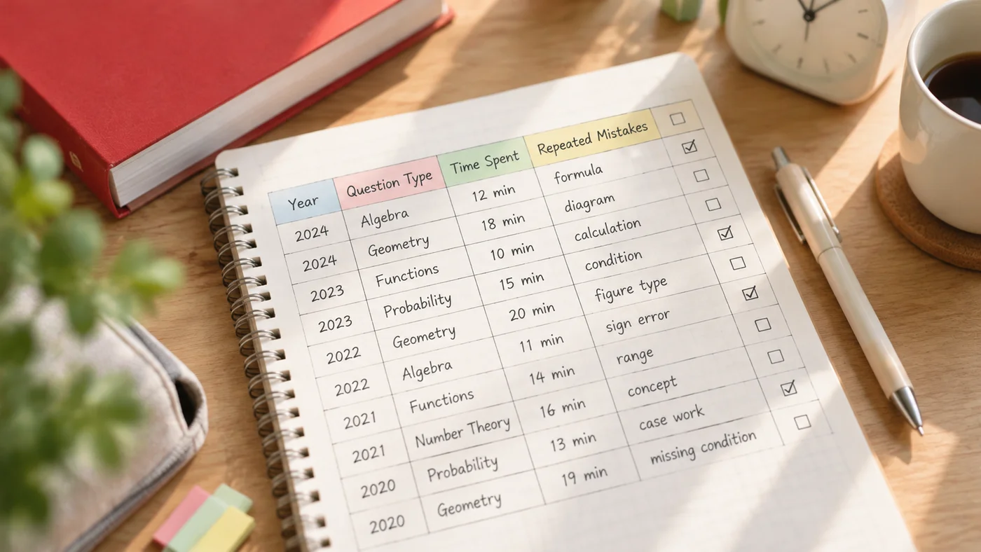 過去問ノートは「解いた記録」を次の一問につなげる