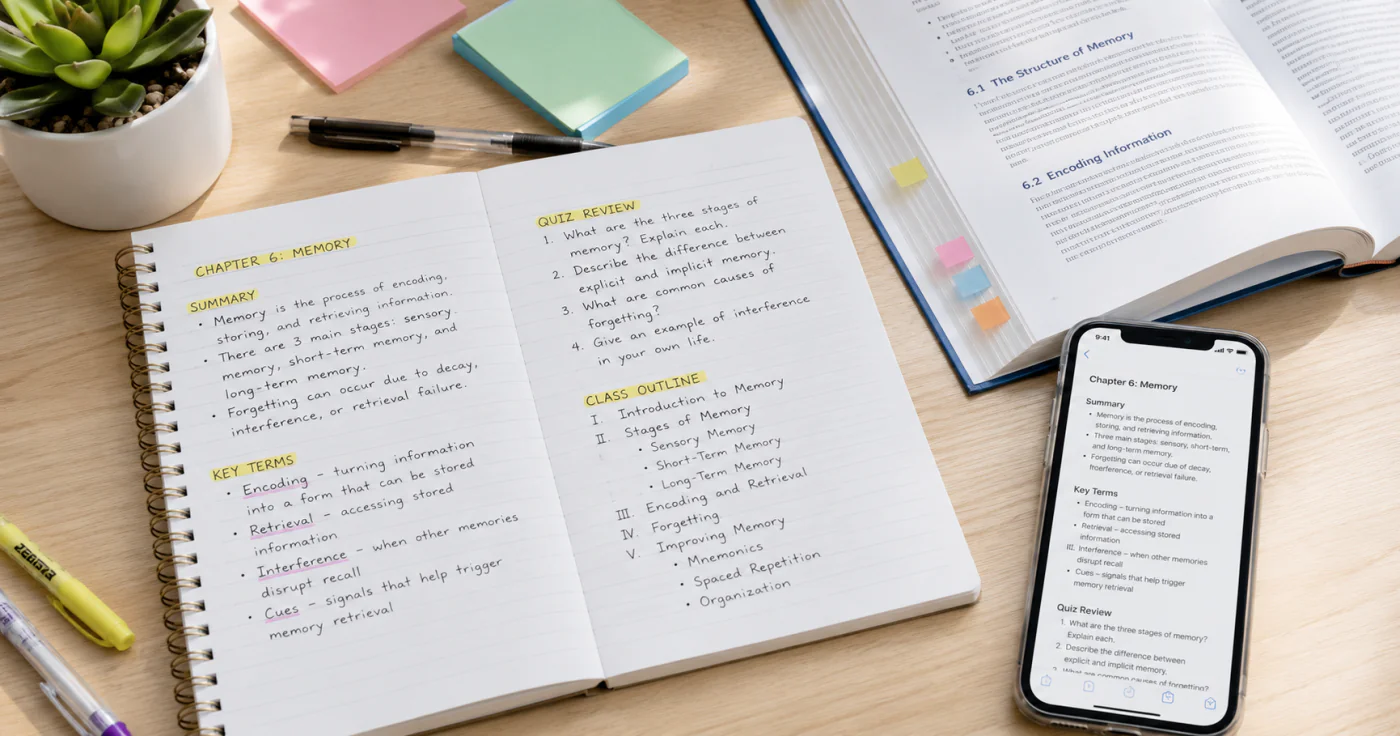How to Take Notes in Class: A System That Survives the Exam