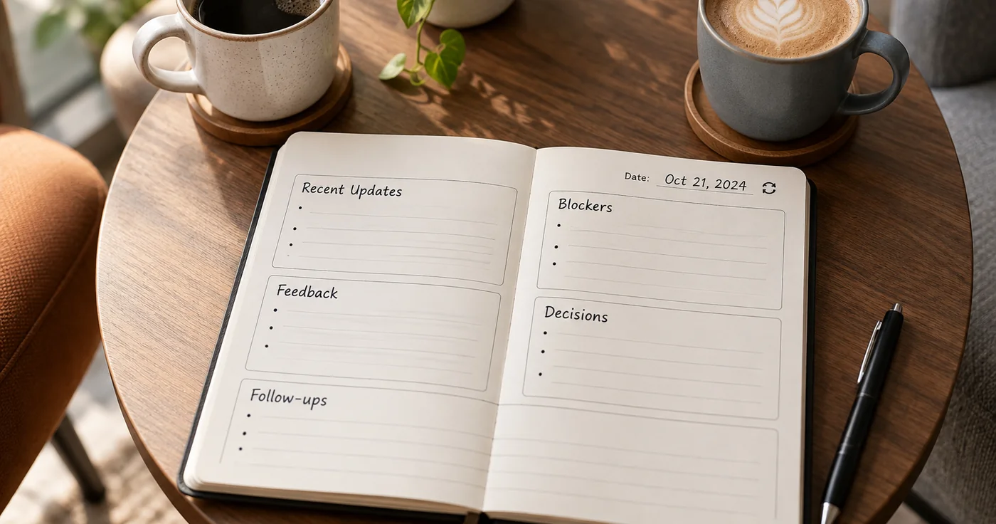 A Practical 1:1 Meeting Template for Both Sides