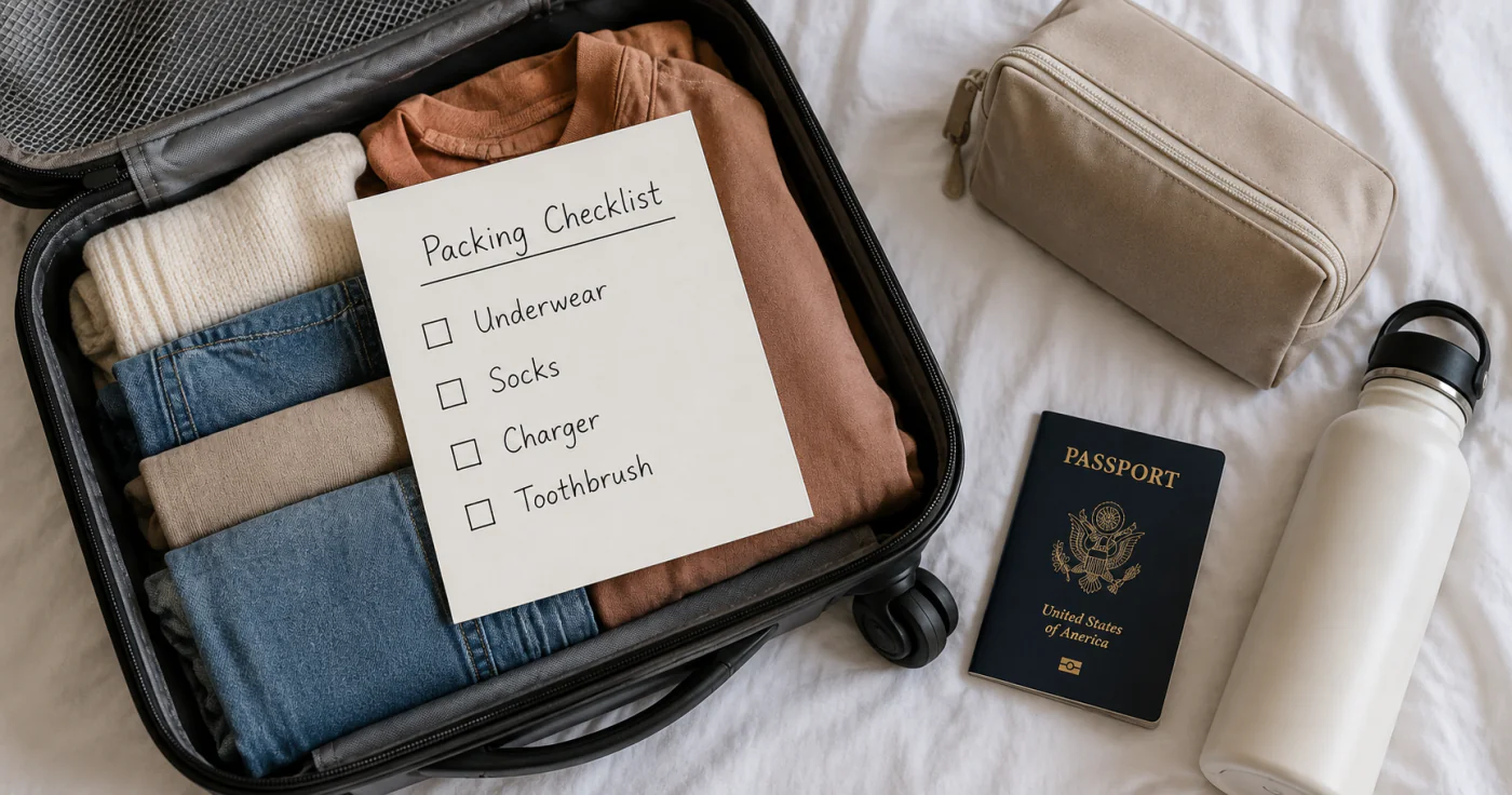 Travel Packing Checklist: Pack Smarter, Forget Less