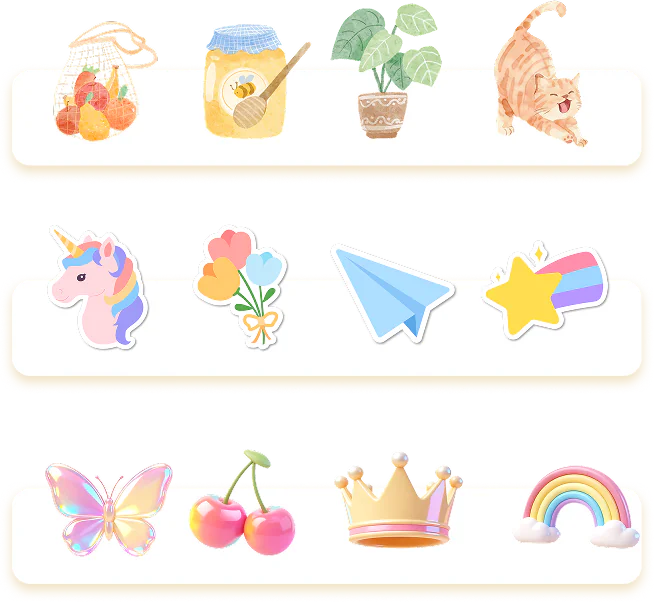 Sticker sheets available in EasyNotes